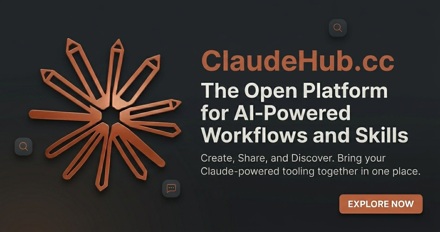 ClaudeHub - AI Workflows & Skills for Claude Code
